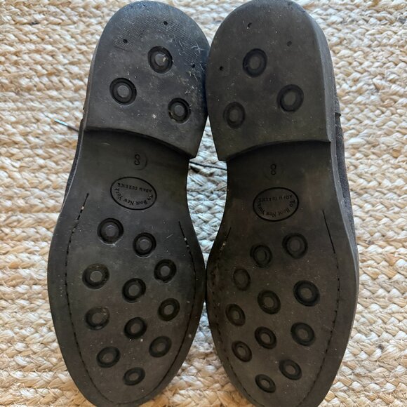 To Boot New York Adam Derrick Men’s Sz 8 Suede Leather Boots Charcoal Brown - Picture 9 of 11